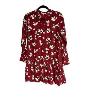 Joy Joy Red Floral Mini Dress